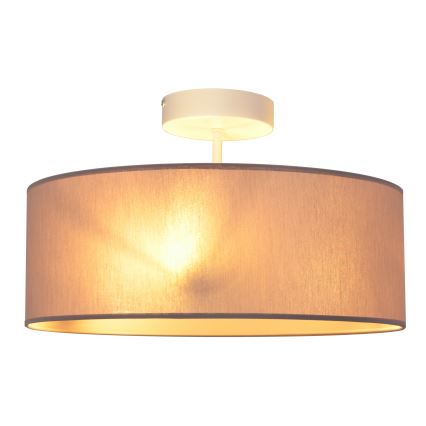 Lampadario a sospensione con supporto rigido ALBA 3xE27/15W/230V rosa