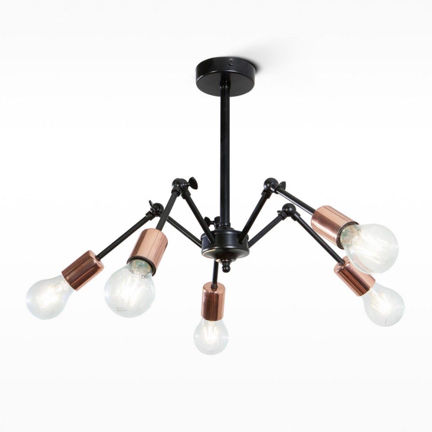 Lampadario a sospensione con supporto rigido ALFA 5xE27/60W/230V