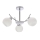 Lampadario a sospensione con supporto rigido AMOS 3xE27/40W/230V cromo lucido