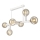 Lampadario a sospensione con supporto rigido ASTRID 6xE27/60W/230V bianco