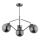 Lampadario a sospensione con supporto rigido BARSUM 3xE14/10W/230V grigio