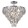 Lampadario a sospensione con supporto rigido CHELSEA 6xE14/40W/230V diametro 50 cm cromo lucido