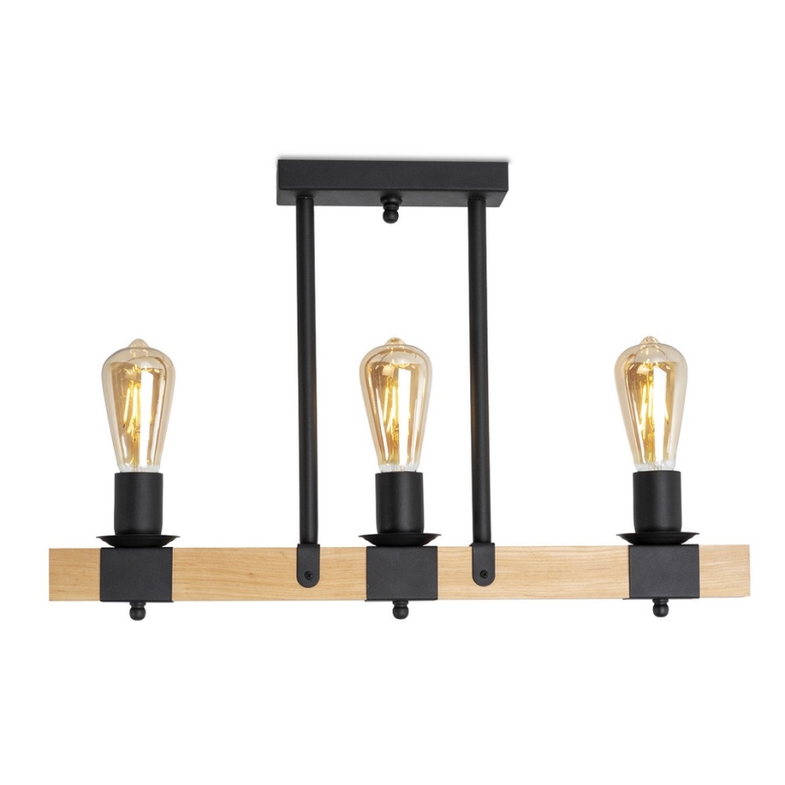 Lampadario a sospensione con supporto rigido DEKO 3xE27/60W/230V