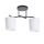 Lampadario a sospensione con supporto rigido ESNYR 2xE27/40W/230V nero/bianco