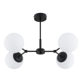 Lampadario a sospensione con supporto rigido FOTON 4xE14/10W/230V nero