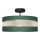 Lampadario a sospensione con supporto rigido HELEN 3xE27/15W/230V verde/oro