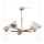 Lampadario a sospensione con supporto rigido KALITHEA 5xE27/60W/230V beige