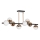Lampadario a sospensione con supporto rigido LED 8xLED/7W/230V oro/nero