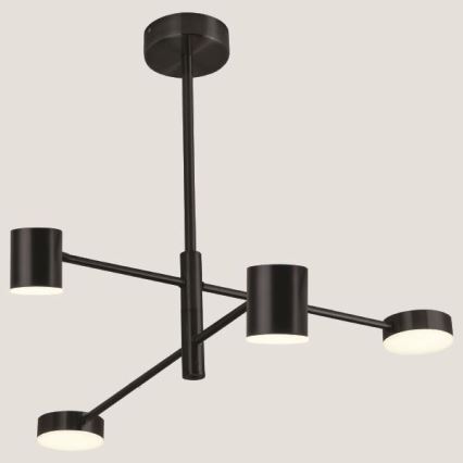 Lampadario a sospensione con supporto rigido LED LED/24W/230V 3000K nero