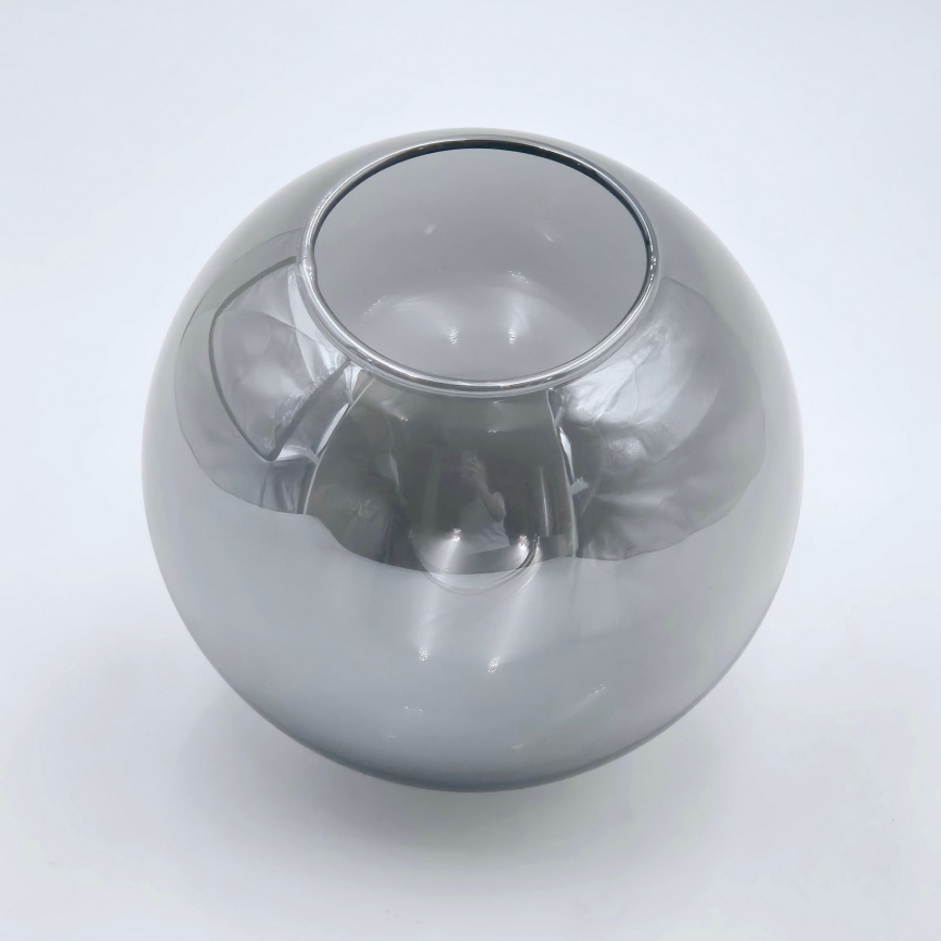 Lampadario a sospensione con supporto rigido LILOU 4xE14/5W/230V cromo opaco/fumé