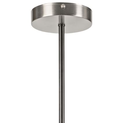 Lampadario a sospensione con supporto rigido LILOU 4xE14/5W/230V cromo opaco/fumé