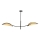 Lampadario a sospensione con supporto rigido LOTUS 2xE14/10W/230V nero/beige