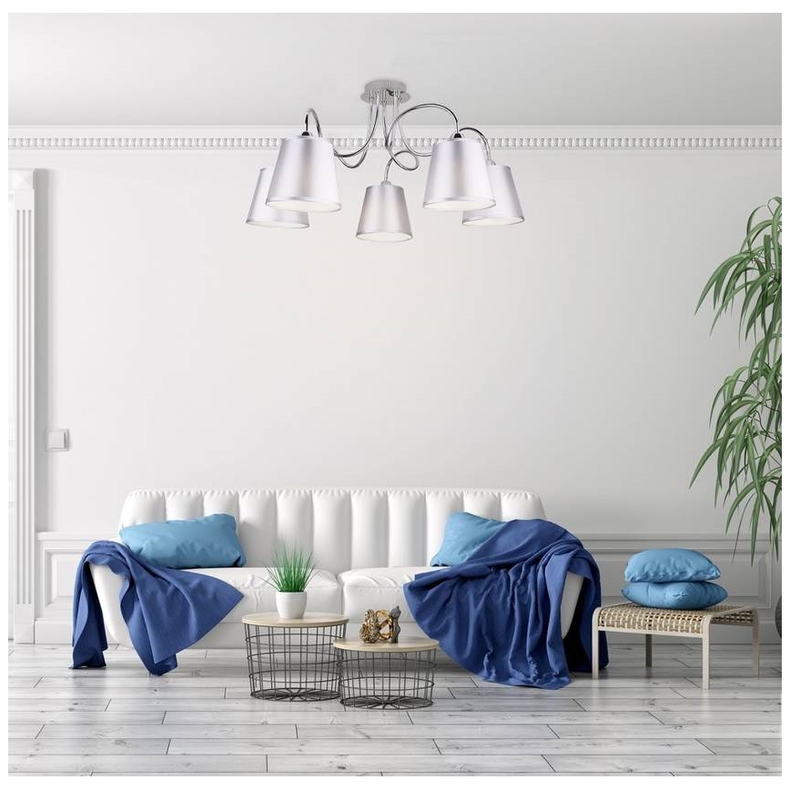 Lampadario a sospensione con supporto rigido LUK 5xE14/40W/230V