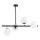 Lampadario a sospensione con supporto rigido LURO 4xE14/10W/230V nero