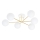 Lampadario a sospensione con supporto rigido MAGNUM 6xE14/10W/230V bianco/oro