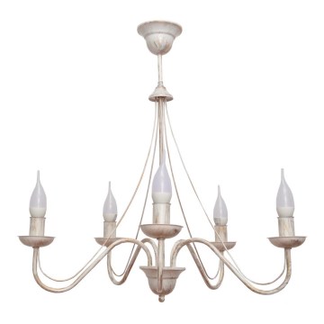 Lampadario a sospensione con supporto rigido MALBO III 5xE14/10W/230V