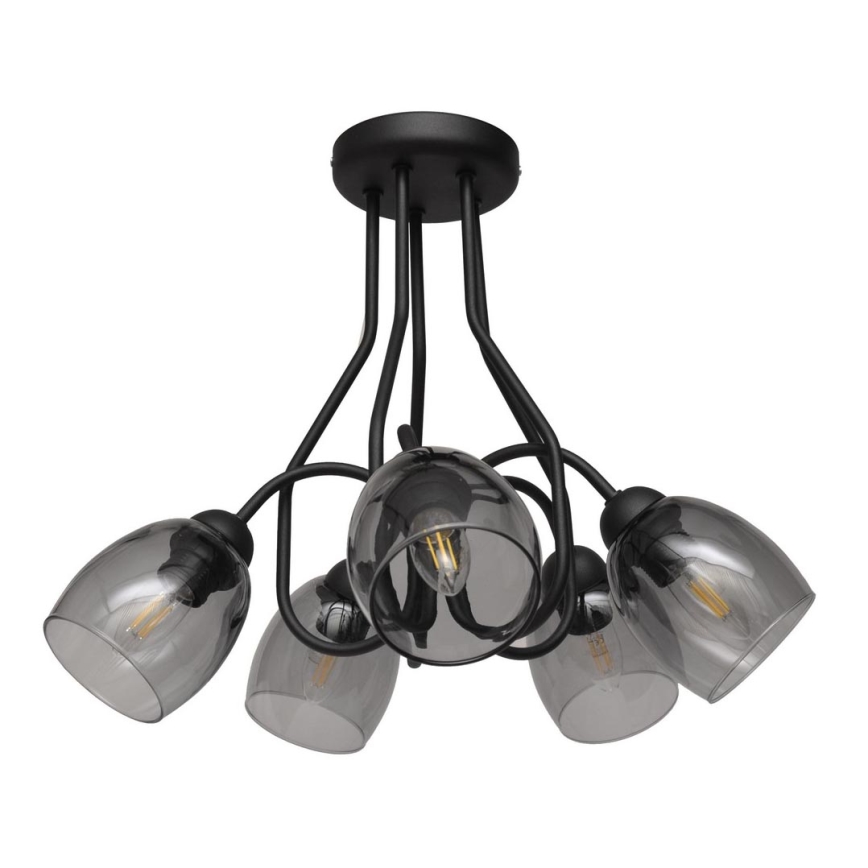 Lampadario a sospensione con supporto rigido MARIETTA 5xE27/15W/230V