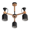 Lampadario a sospensione con supporto rigido MONTE 3xE27/60W/230V