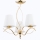 Lampadario a sospensione con supporto rigido MONZA 3xE14/10W/230V oro