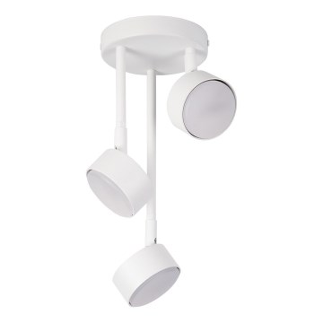 Lampadario a sospensione con supporto rigido NEMO 3xGX53/12W/230V bianco
