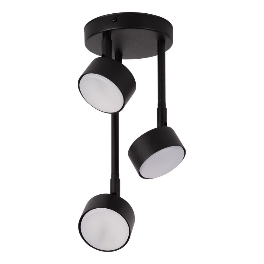 Lampadario a sospensione con supporto rigido NEMO 3xGX53/12W/230V nero