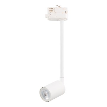 Lampadario a sospensione con supporto rigido per sistema a binario trifase TOP 1xGU10/8W/230V bianco