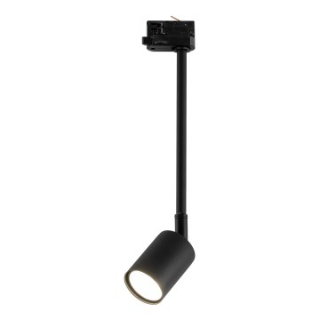 Lampadario a sospensione con supporto rigido per sistema a binario trifase TOP 1xGU10/8W/230V nero