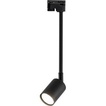 Lampadario a sospensione con supporto rigido per sistema ferroviario monofase TOP 1xGU10/10W/230V nero