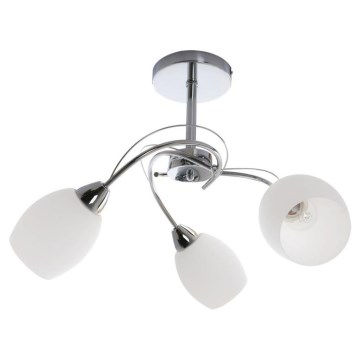 Lampadario a sospensione con supporto rigido PISA 3xE27/60W/230V - certificato FSC