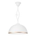 Lampadario a sospensione con supporto rigido RETRO II 1xE27/60W/230V bianco