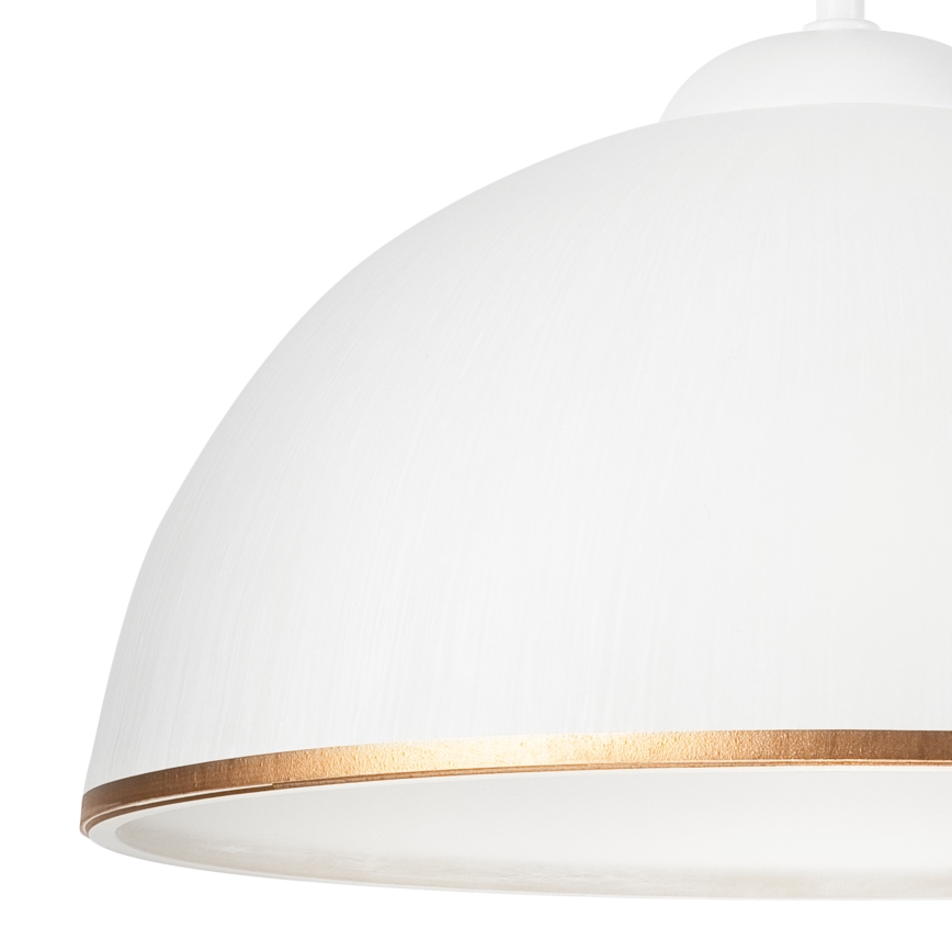 Lampadario a sospensione con supporto rigido RETRO II 1xE27/60W/230V bianco