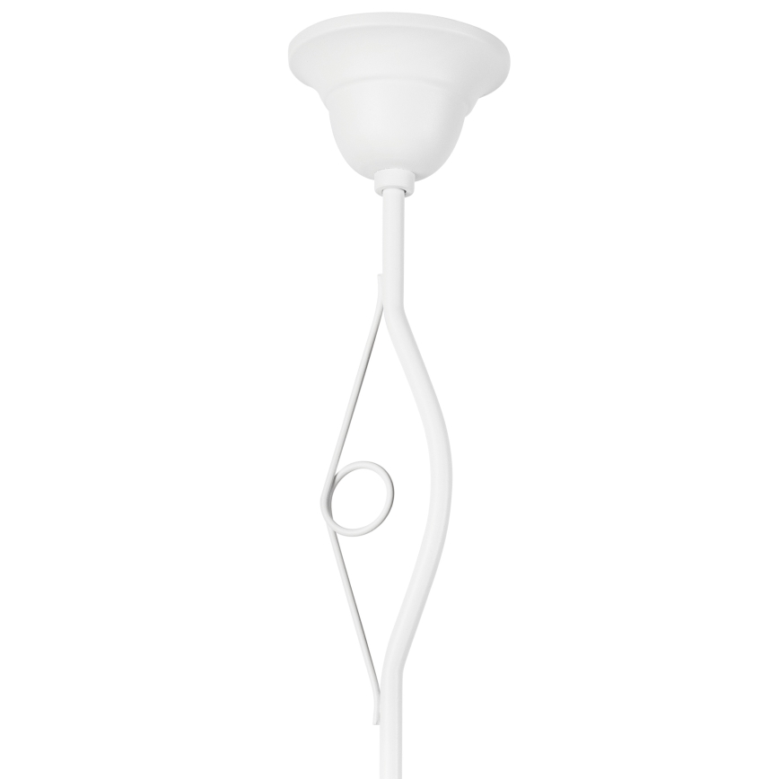 Lampadario a sospensione con supporto rigido RETRO II 1xE27/60W/230V bianco