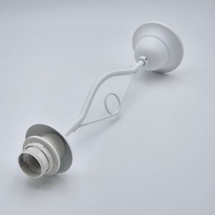 Lampadario a sospensione con supporto rigido RETRO II 1xE27/60W/230V bianco