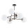 Lampadario a sospensione con supporto rigido SAGITO 6xE14/10W/230V oro