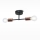 Lampadario a sospensione con supporto rigido SOLIDO 2xE27/60W/230V