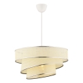Lampadario a sospensione COUPER 1xE27/60W/230V bianco/cromo lucido