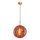 Lampadario a sospensione CRUMPLED 1xE27/24W/230V Ø 26 cm ramato