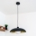 Lampadario a sospensione ECLIPSE 1xE27/15W/230V nero/oro