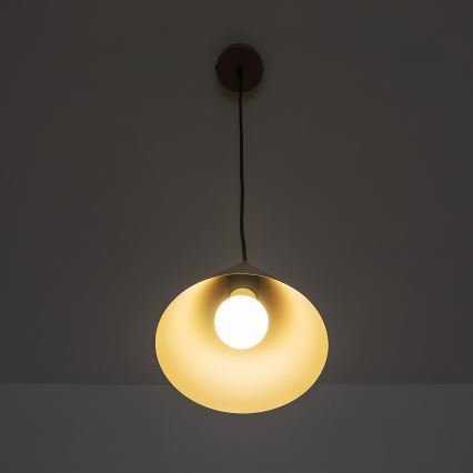 Lampadario a sospensione ETNA II 1x E27/15W/230V Ø 18,5 cm beige