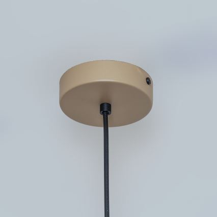 Lampadario a sospensione ETNA II 1x E27/15W/230V Ø 18,5 cm beige