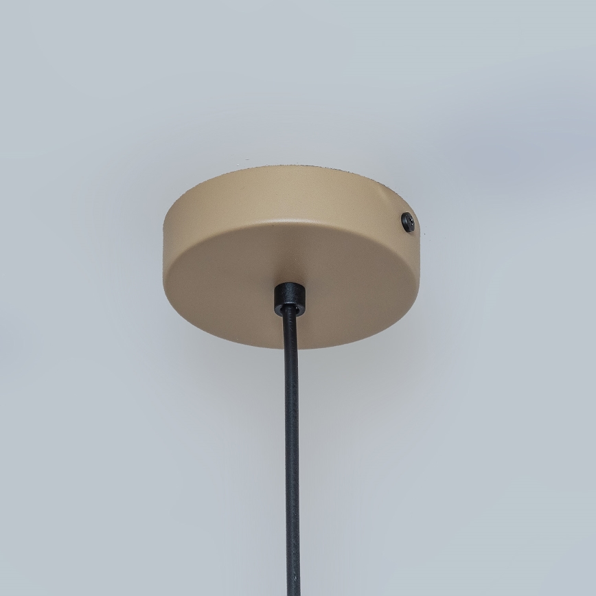 Lampadario a sospensione ETNA II 1x E27/15W/230V Ø 18,5 cm beige