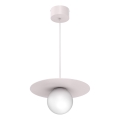 Lampadario a sospensione FLAT 1xE27/15W/230V, crema