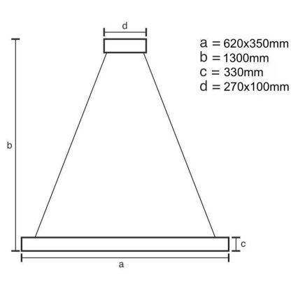 Lampadario a sospensione in cristallo dimmerabile a LED su cavo LED/70W/230V 3000-6500K + telecomando