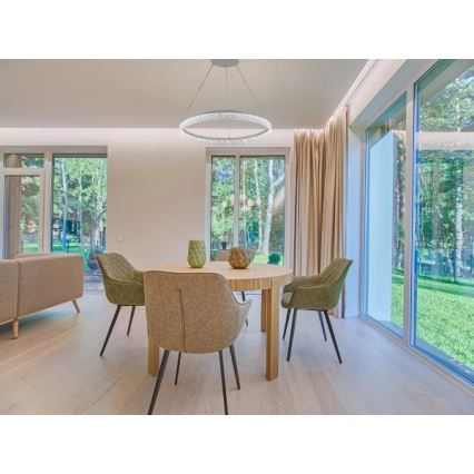 Lampadario LED dimmerabile a sospensione con cavo ALIANZ LED/45W/230V 3000-6000K Ø 60 cm + telecomando