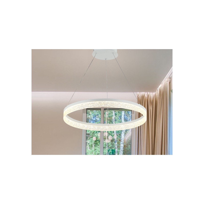 Lampadario LED dimmerabile a sospensione con cavo ALIANZ LED/45W/230V 3000-6000K Ø 60 cm + telecomando