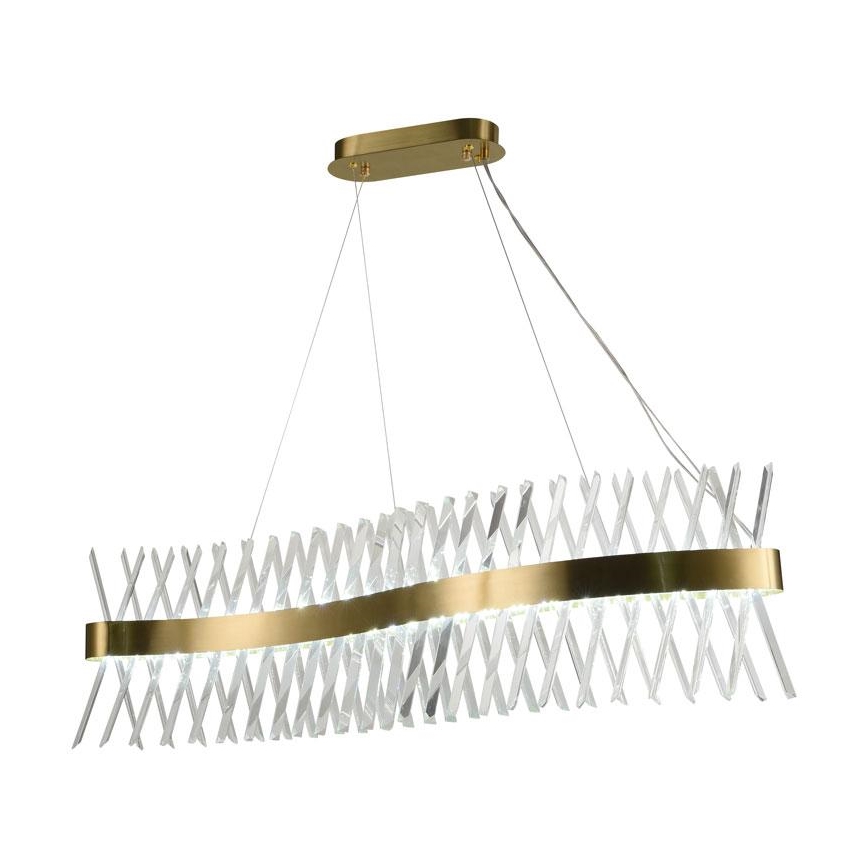 Lampadario a sospensione in cristallo dimmerabile a LED su cavo LED/95W/230V 3000-6500K + telecomando