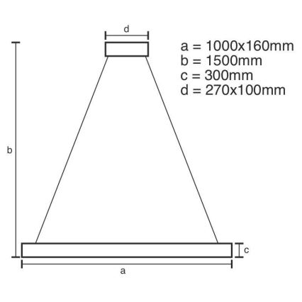 Lampadario a sospensione in cristallo dimmerabile a LED su cavo LED/95W/230V 3000-6500K + telecomando