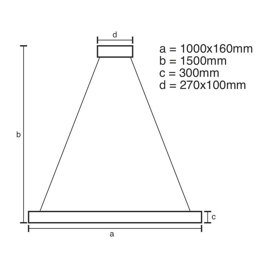 Lampadario a sospensione in cristallo dimmerabile a LED su cavo LED/95W/230V 3000-6500K + telecomando