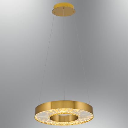 Lampadario a sospensione LED JESI LED/35W/230V 3000K Ø 40 cm bronzo