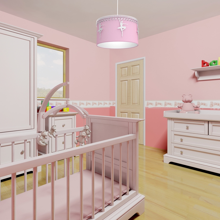 Lampadario a sospensione per bambini BALETNICA 1xE27/60W/230V